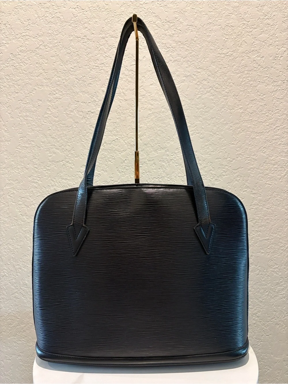Louis Vuitton Lussac Black Epi Leather Tote Bag